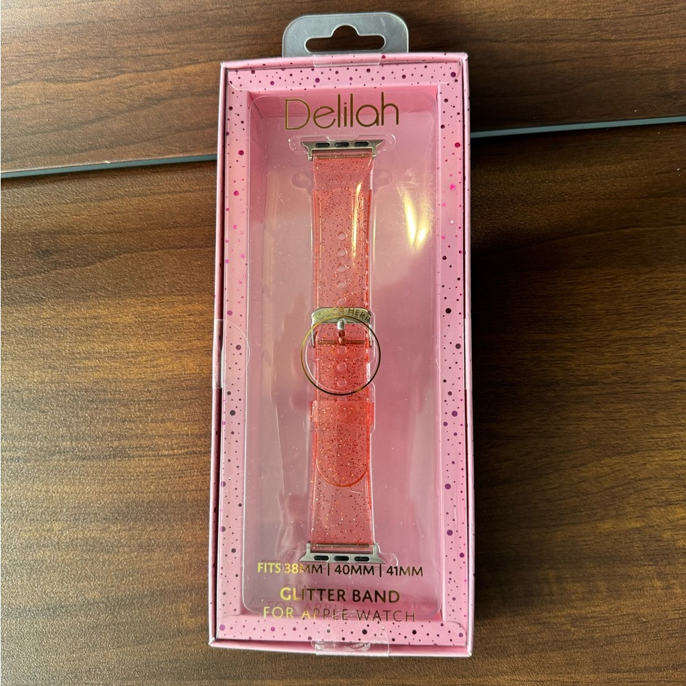 New Pink Glitter Smart Watch Band